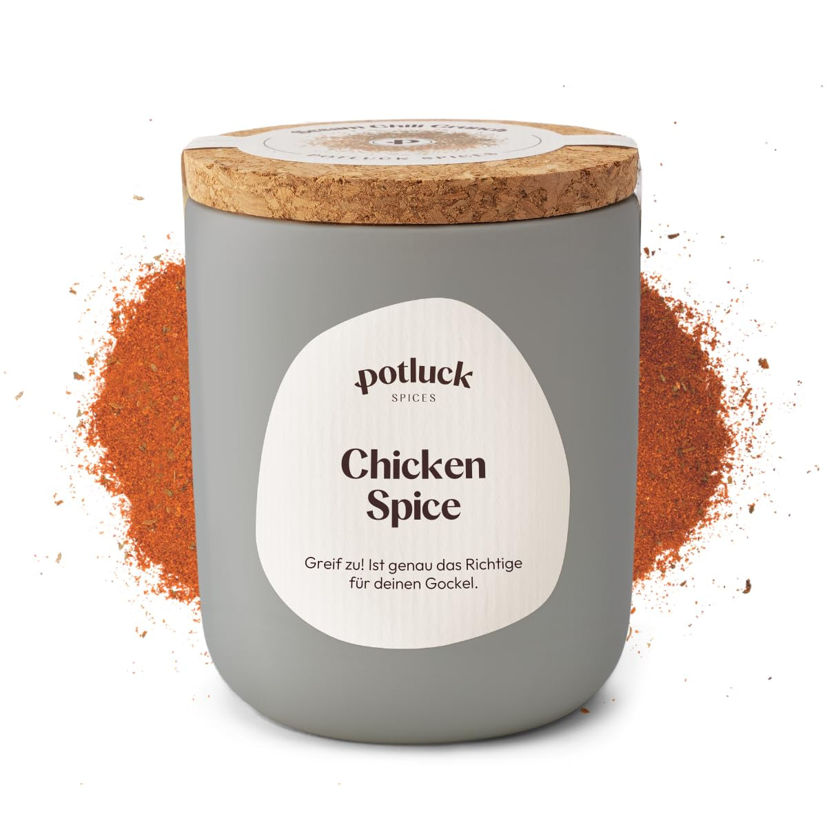 Potluck | Burger Spice | Würzmischung im Keramiktopf | 100g | Vegan, glutenfrei und mit natürlichen Inhaltsstoffen