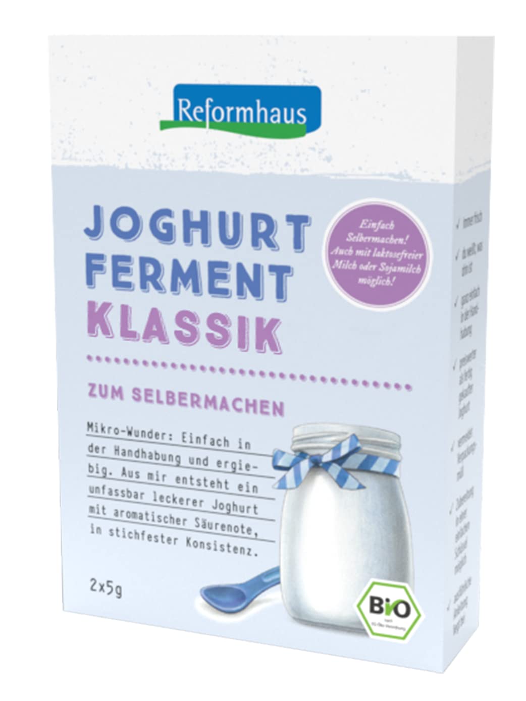 Reformhaus Joghurt Ferment Klassik Bio - Ideal Pentru Iaurt Acasa