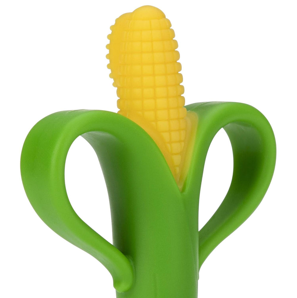 Nuby - Ajutor pentru dentiție în formă de știulete de porumb - 3M+, Multicolor