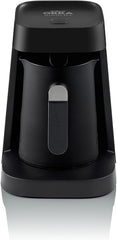 Cafetieră turcească Arzum Okka MINIO JET, 400 W, capacitate 5 căni, protecție la preaplin, sistem de avertizare acustică, cafetieră turcească, crom