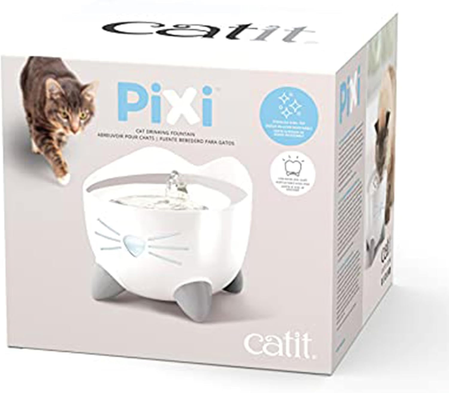 Catit Pixi Fântână de băut pentru pisici, Albă, 1 bucată (1 pachet)