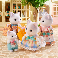 Sylvanian Families - 5738 Familia Pisicilor de Lăpte - Figurine pentru casă de păpuși