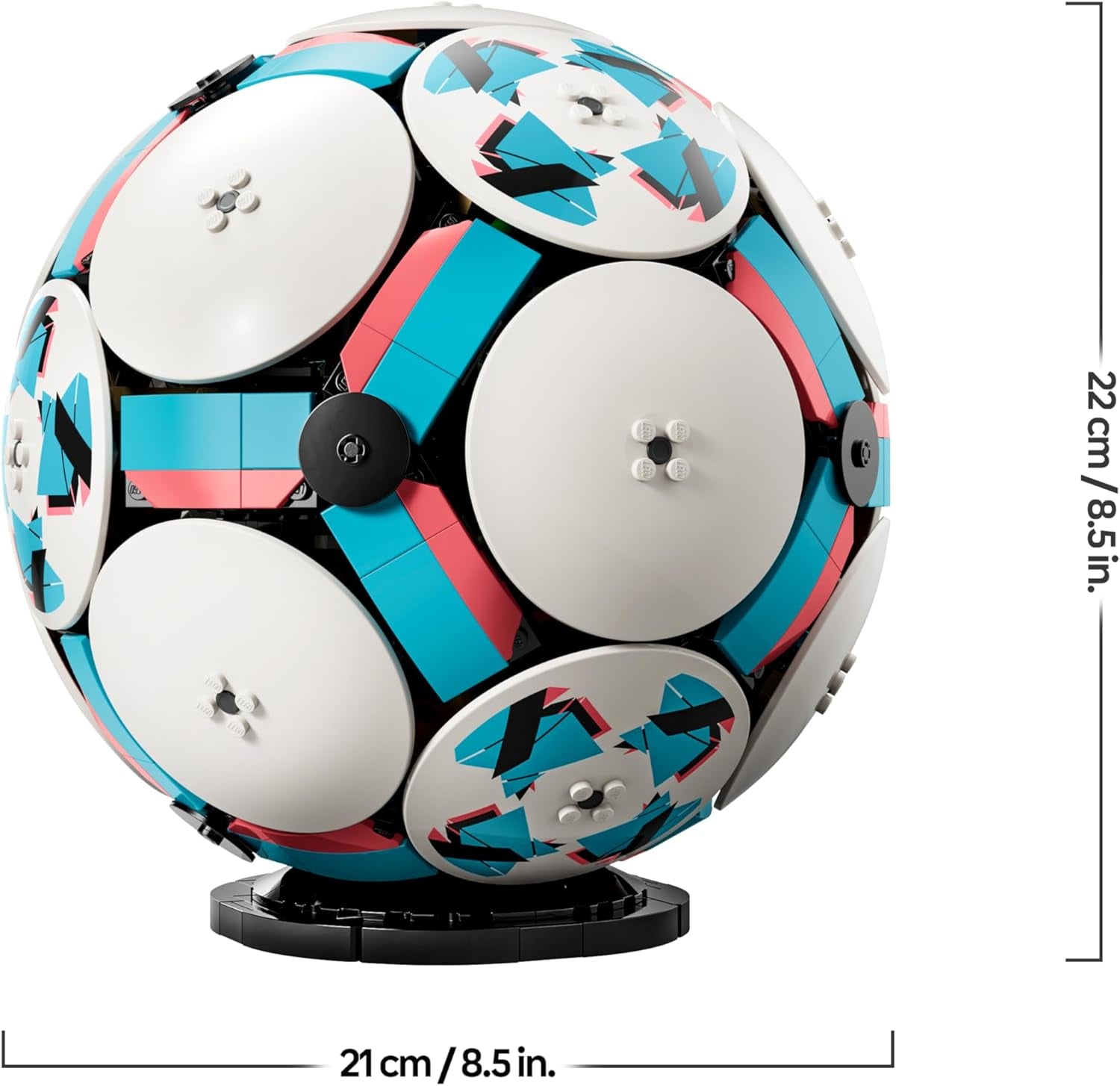 LEGO Editions Fußball Spielzeug - 3D Modellbau mit interaktivem Miniaturstadion - Geburtstagsgeschenk für Jungen & Mädchen ab 10 Jahren oder Geschenk zum Vatertag - 43019