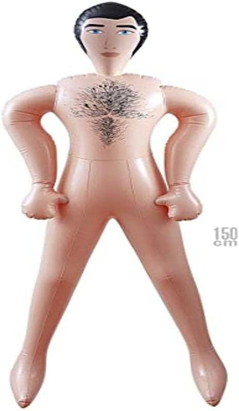 W WIDMANN MILANO Party Fashion 1851M - Aufblasbare Männerpuppe,150 cm, Scherzartikel