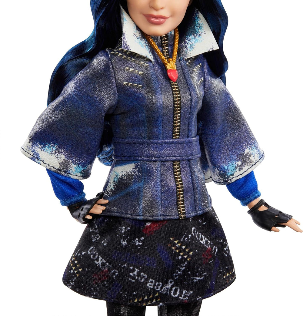 Mattel Los Decendientes, muñeca Evie, la Isla de los Perdidos, décimo Aniversario, conjunto, accesorii și articulații Flexibles, inspirație în film, JFG75