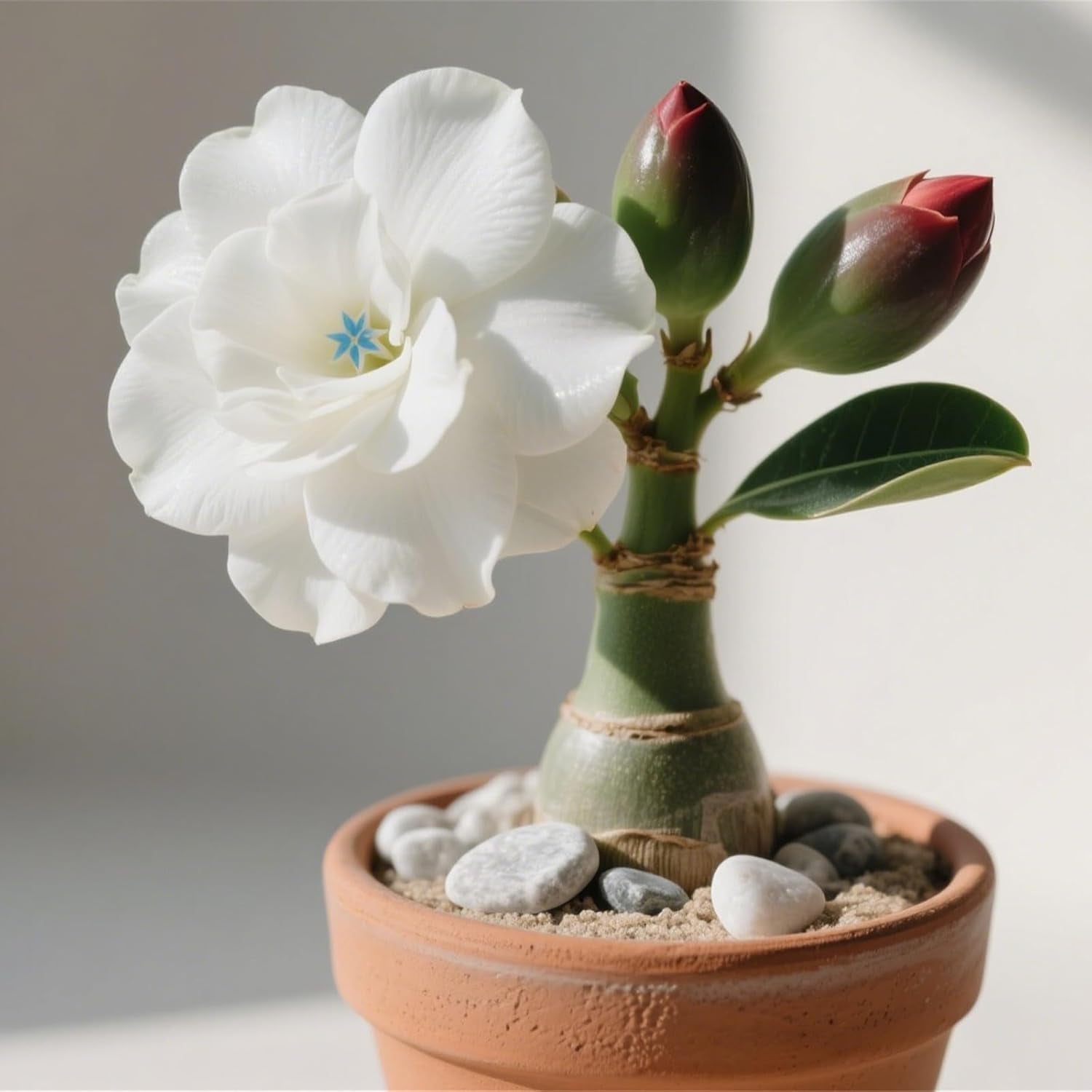 Winterhart pflanzen, Gift, Mysteriöse magische Glühbirne,Lebende Pflanzen,Mehrjährige Blumenzwiebel ist winterhart,Blumenzwiebel Mix-2Wüstenrose knollen-C