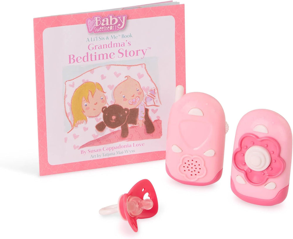 Păpușă Baby Sweetheart - Seara de culcare - 31 cm - Corp moale - Accesoriu pentru suzetă - Joc de simulare - Jucărie pentru copii de 3 ani și peste