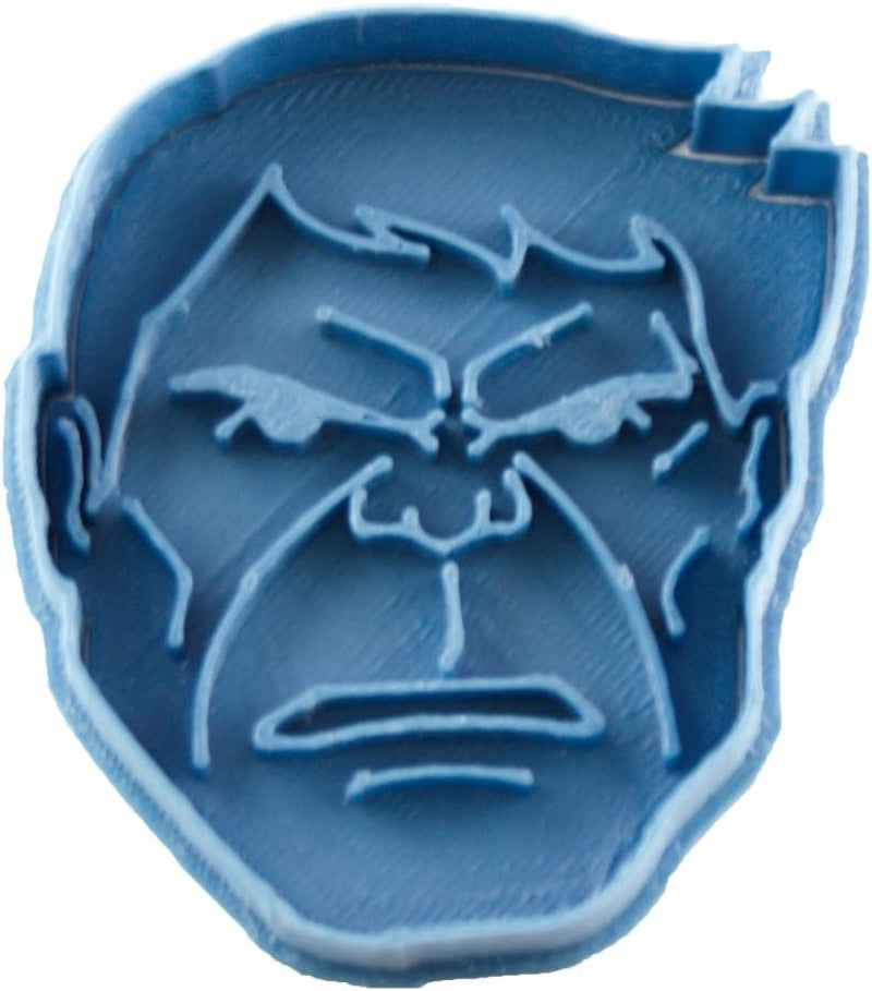 Formă de biscuiți cu supereroii Hulk, albastră, 8 x 7 x 1,5 cm