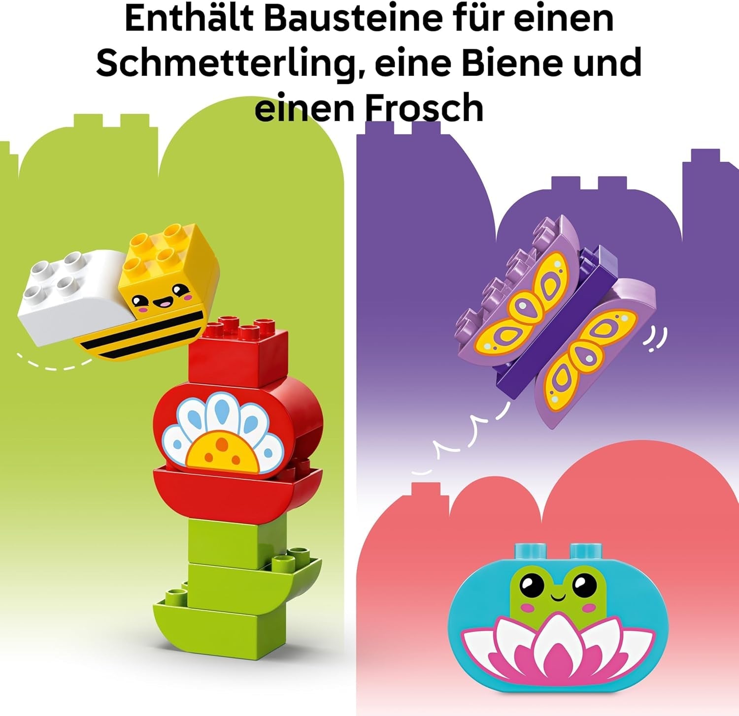 LEGO DUPLO Town Kreativer Blumengarten - Motorikspielzeug für Kinder ab 2 Jahren - Montessori Spielzeug - Lernspielzeug für Vorschulkinder - Garten Spiel für Kleinkinder - Geschenkidee 10444