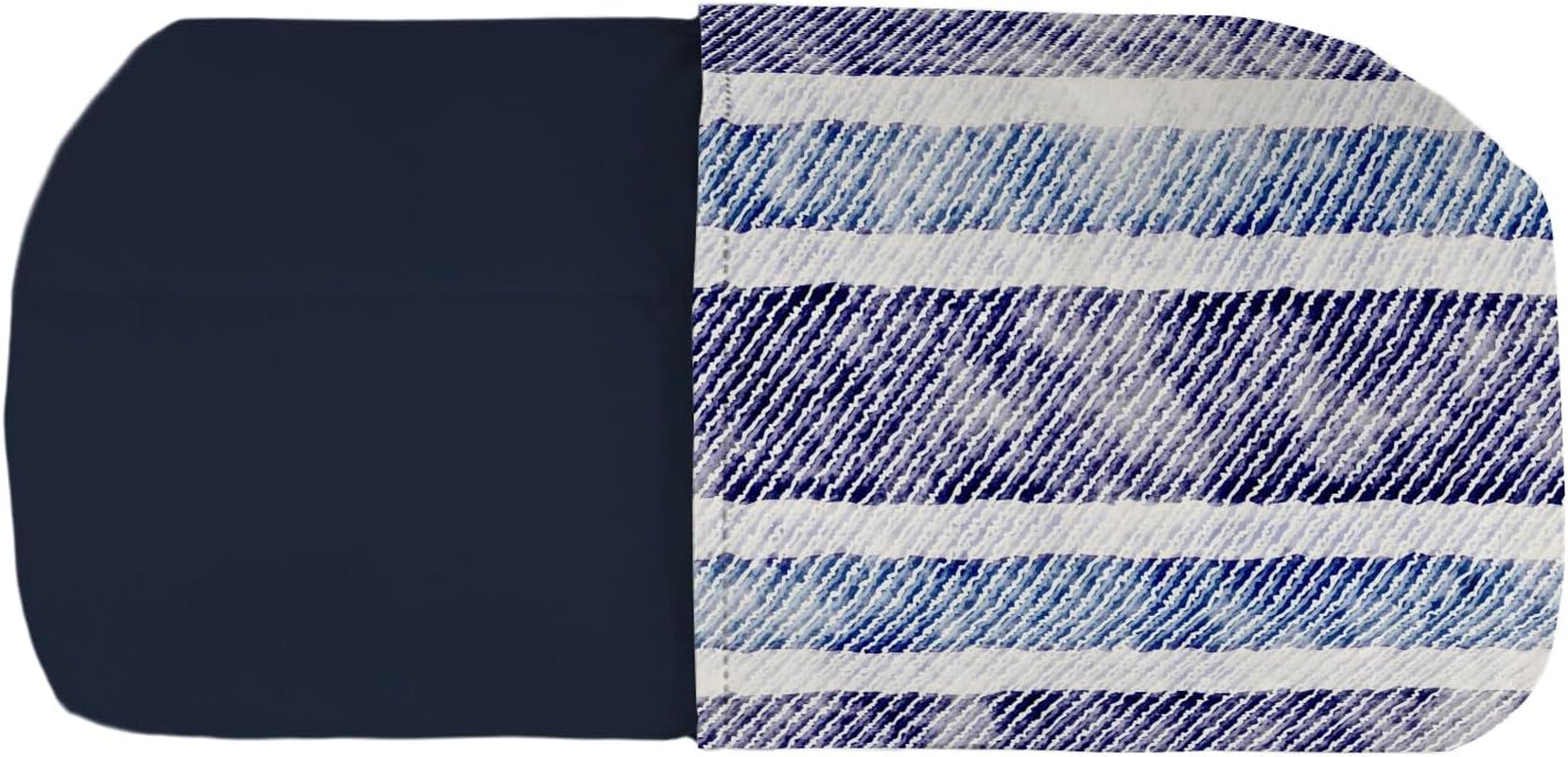 Cuvertură de vară Basic, microfibră, dungi de blugi, 200X240Cm Plapumi si pilote Naty Shop