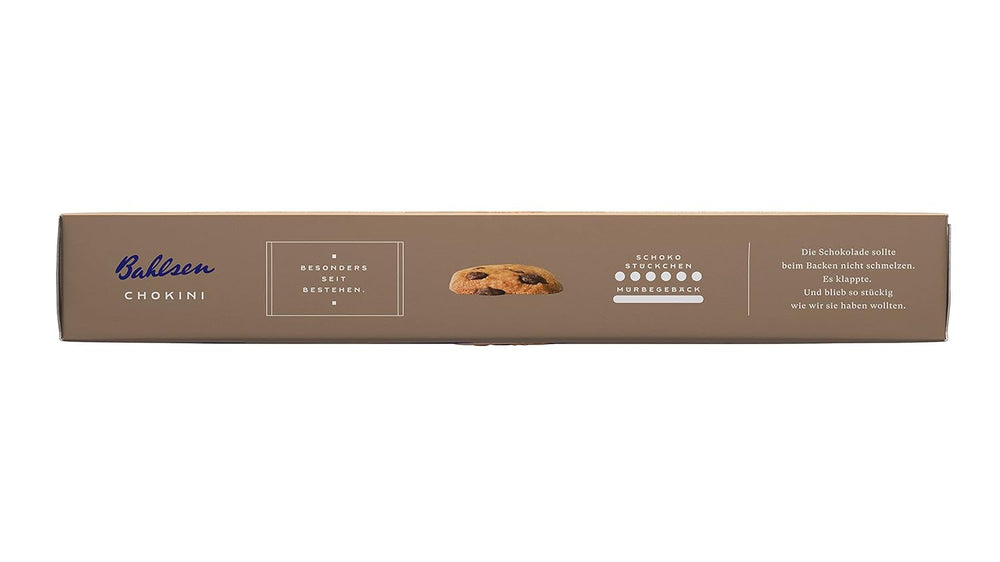 Bahlsen Chokini - Pachet de 2 - Aluat fraged cu bucăți de ciocolată și aromă de portocale (1 x 150 g)