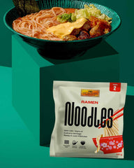 Tăiței Ramen LEE KUM KEE - ramen asiatic cu o textură delicată și fină, clasicul pentru supe ramen și mâncăruri la wok, tăiței semi-uscați, două porții per pachet, pachet multiplu de 6 x 180g