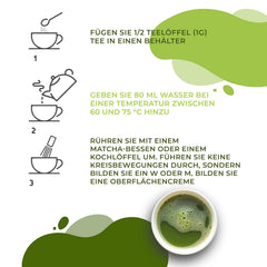 Ceai japonez Matcha, calitate premium, pudră. 100% natural. Reducător de ceai verde, detoxifiant puternic și antioxidant. Matcha pur cultivat - Origine: Japonia (100 g)