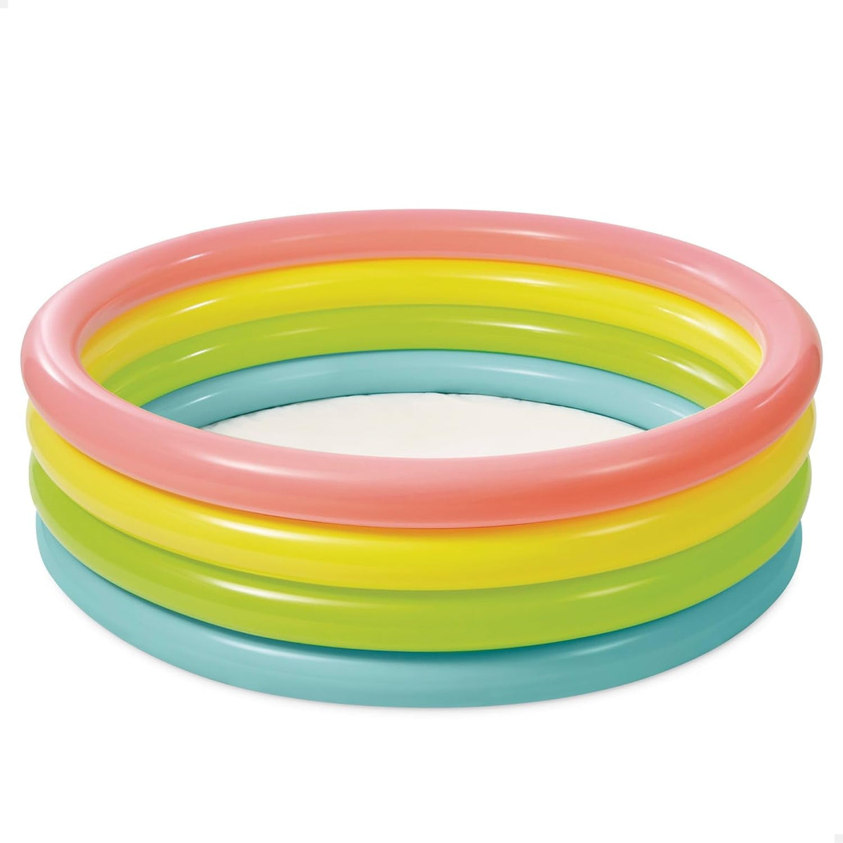 Intex 56441NP - Piscină gonflabilă Sunset Glow, patru inele, vinil, multicoloră, 168x46 cm
