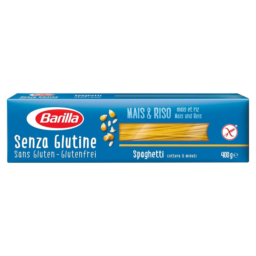 Spaghete Barilla fără gluten nr. 5, preparate din porumb și orez delicios – perfecte pentru persoanele cu boală celiacă sau intoleranță la gluten 400g