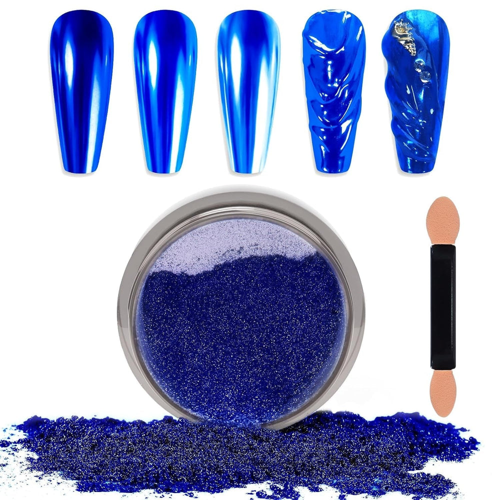 Chrome Nagel Pulver Spiegel Effekt Metallic Staub Holographische Glitter Glasierte Maniküre Dekoration Reflektierendes Pigment Für DIY Gel Polish Nail Art, Harz Handwerk, Geschenke Für Gold