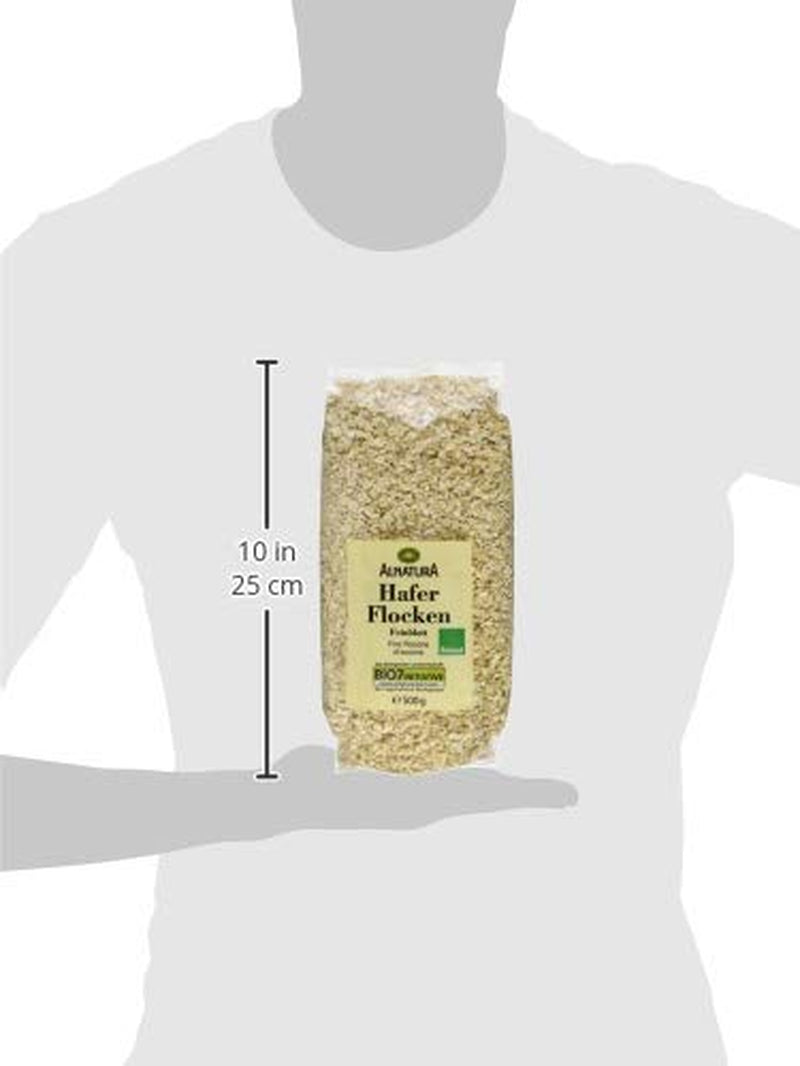 Fulgi de ovăz organici, fulgi mici, 500g (1 pachet)
