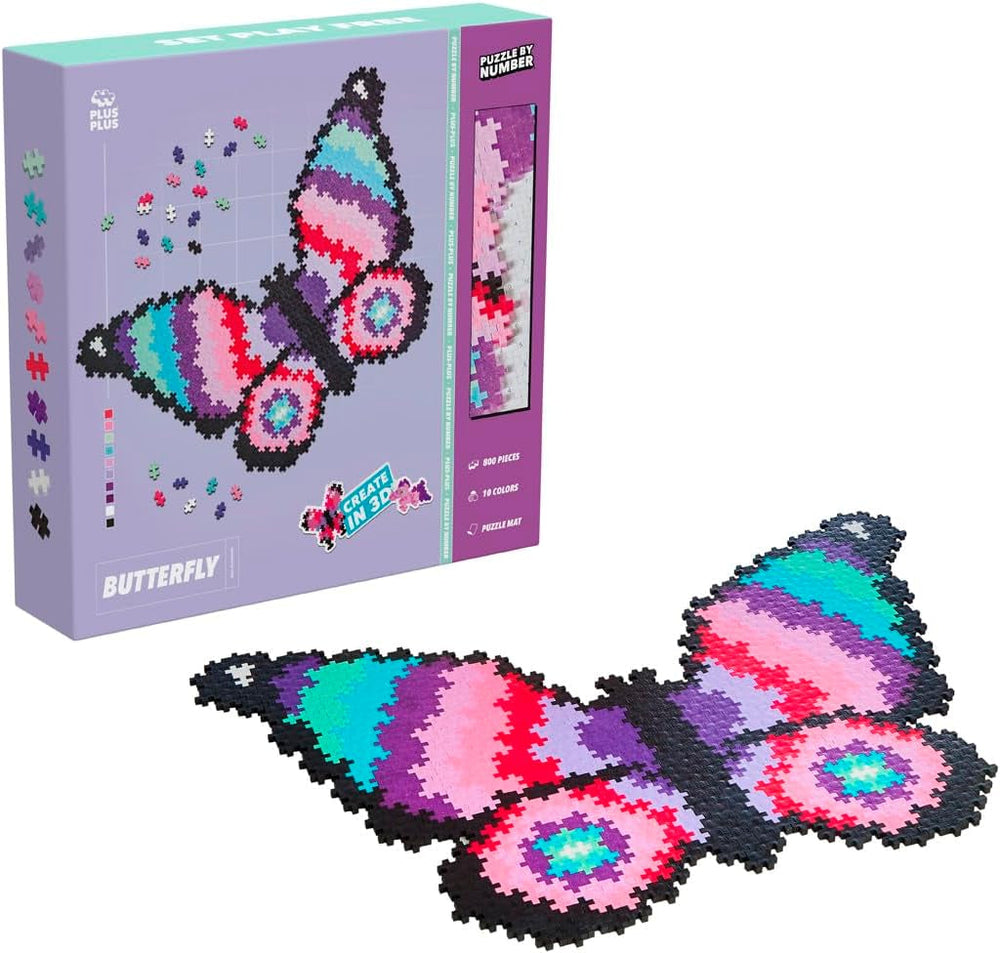 Plus-Plus 9603929, Geniales Konstruktionsspielzeug, Puzzle Einhorn, Kreativ-Bausteine, 250 Teile