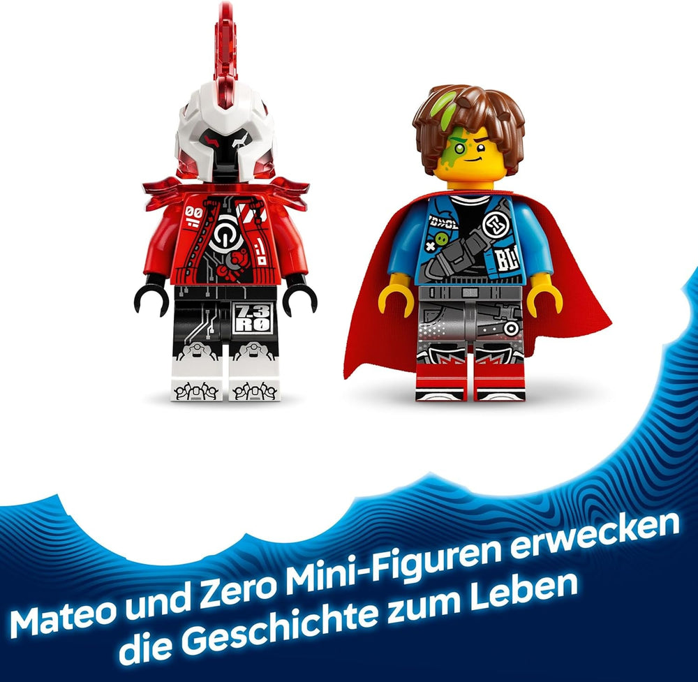 LEGO DREAMZzz Mateos Feuer-Chamäleon - Tierfigur, die Sich in EIN Spielzeug Jet & Mech oder einen Wächter verwandelt - Bauset für Mädchen und Jungen ab 7 Jahren inkl. 2 Minifiguren - Geschenk 71492