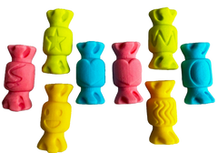 Set 8 decoratiuni comestibile din zahar, Bomboane Decoratiuni din Pasta de Zahar Nati Shop