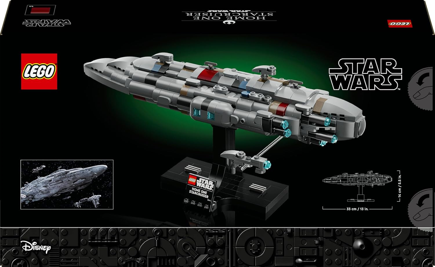 LEGO Star Wars 75405 Home One Starcruiser aus Die Rückkehr der Jedi-Ritter - Sternenschiff Modell - Fantasy Set und Sammlerstück zum Bauen und Ausstellen - Geschenk für Erwachsene & Jugendliche Fans