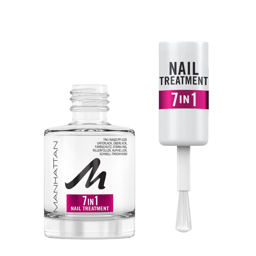 Manhattan Nail Top Coat Ultra Shine, top coat transparent cu finisaj lucios pentru o manichiură de lungă durată, 12 ml
