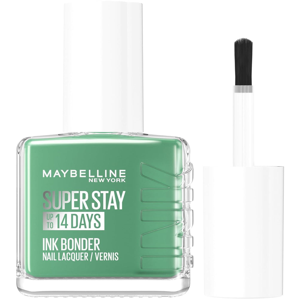 Oja Maybelline New York Super Stay Ink Bonder 959 Sea Glass – ojă de lungă durată pentru unghii puternice și culoare intensă, 12,3 ml