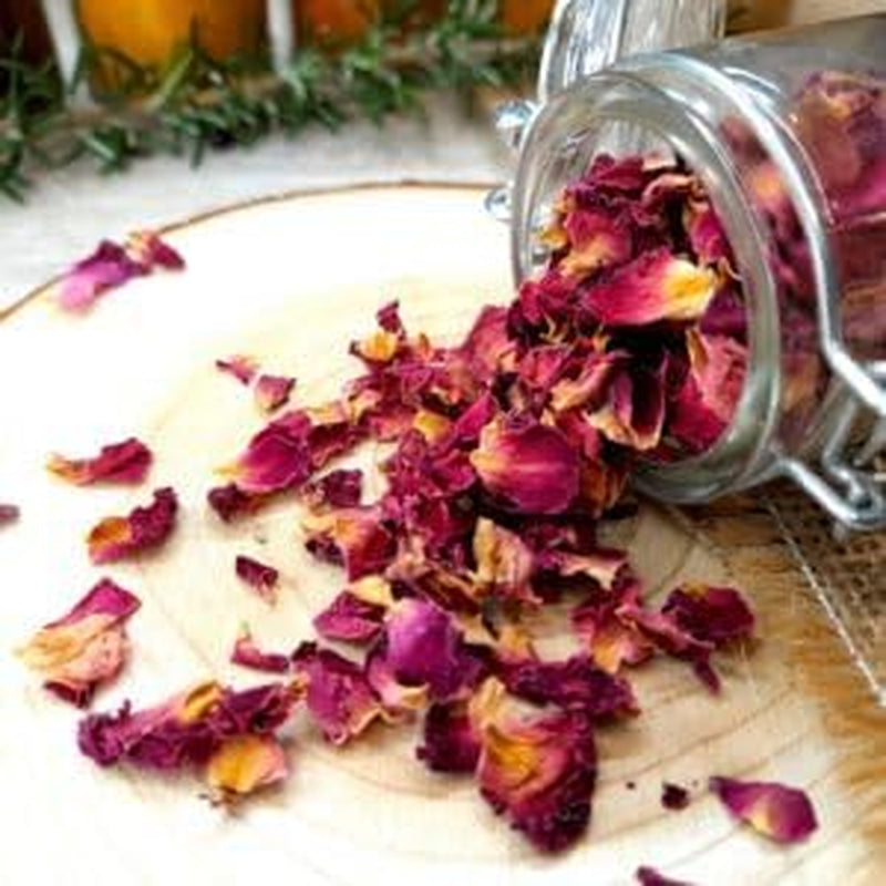 100 g muguri de trandafir comestibili premium - infuzie din petale de trandafir Atlas uscate - gust și aromă dulce și florală - 100% natural, pur și fără aditivi | Tazarinltd