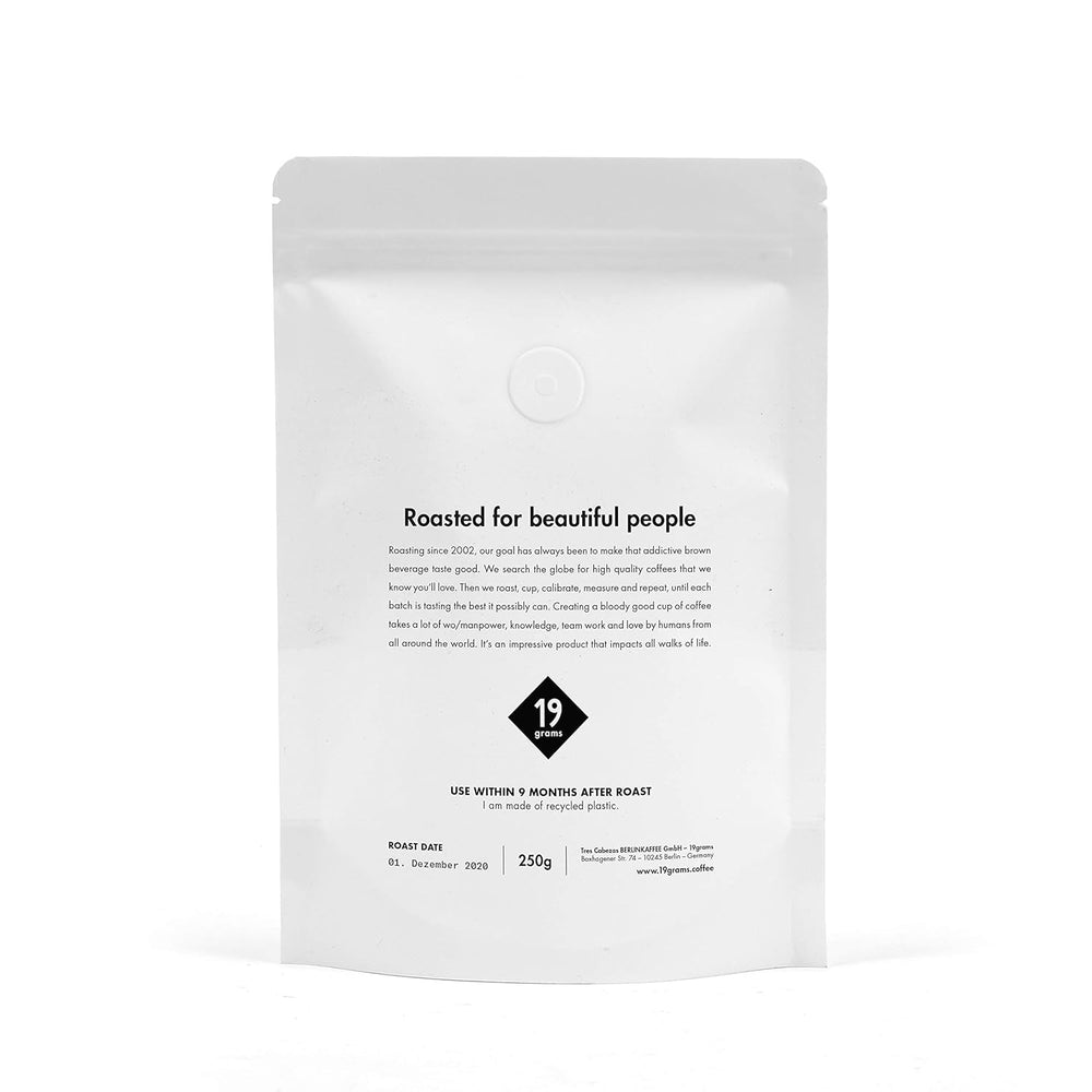 Italo Disco Espresso | 250g ganze Bohne | fair und nachhaltig | frisch geröstet | 100% Arabica Kaffeebohnen | specialty coffee | 19grams Kaffeerösterei