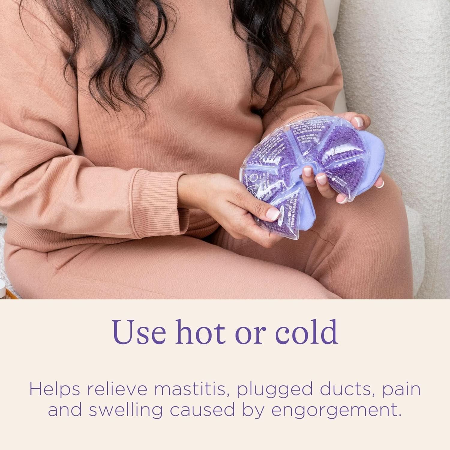Lansinoh Therapearl 3-In-1 Breast Therapy for Breastfeeding Mums, Hot and Cold Therapy, Helps Relieve Engorgement, Mastitis and Plugged Ducts, Reusable Accesorii Hrana si Alaptare Bebe Naty Shop