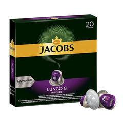 Kaffeekapseln Lungo Intenso, Intensität 8 von 12, 10 x 20 Getränke & Kaffeekapseln Espresso Intenso, Intensität 10 von 12, 200 Nespresso®* kompatible Kapseln, 10 x 20 Getränke