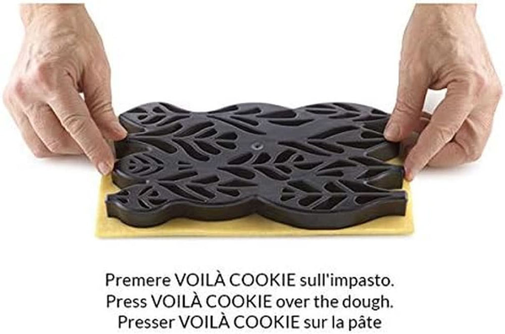 Silikomart, Formă pentru prăjiturele Voila Cookie Leaves, 240mm X 150mm, inaltime 20 mm Bucatarie Naty Shop