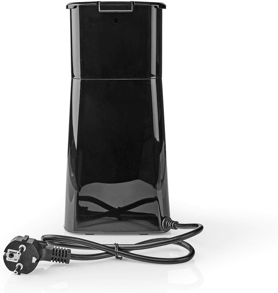 Espressor NEDIS - Cafea Filtrată - 0,4 l - 1 Ceașcă - Cronometru - Negru / Argintiu