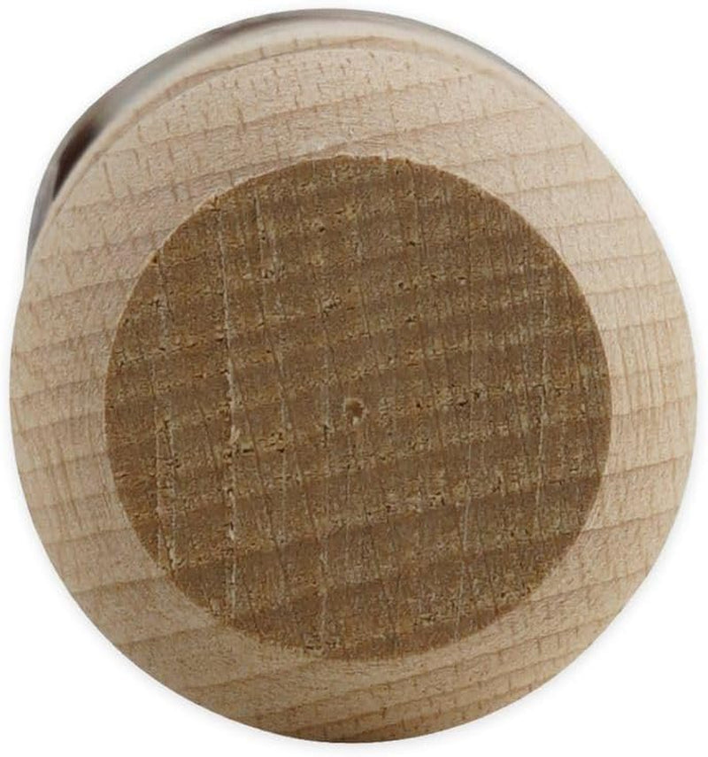 Sucitor Zenker din lemn de fag, 350 x 30 x 30 mm – Perfect pentru aluat și fondant, certificat FSC, cu guler practic, maro