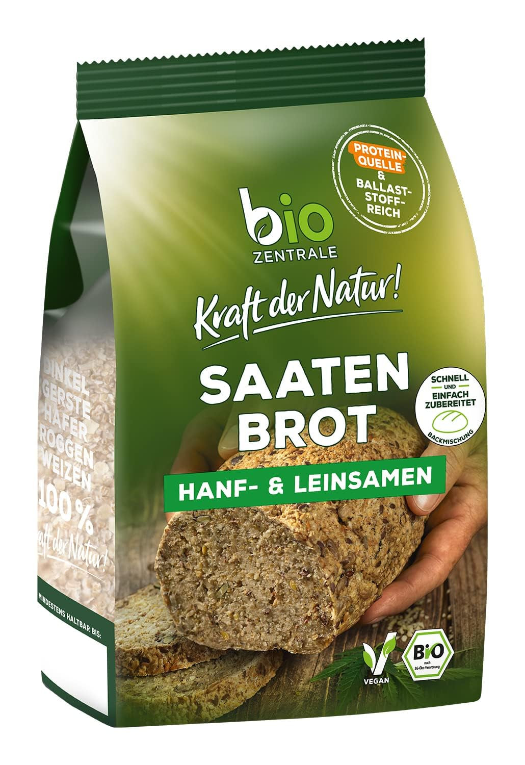 Semințe de in integrale Biozentrale | 7 x 400g semințe de in organice | Ideale pentru iaurt, musli și pâine | Alternativă la psyllium, semințe de cânepă și semințe de chia