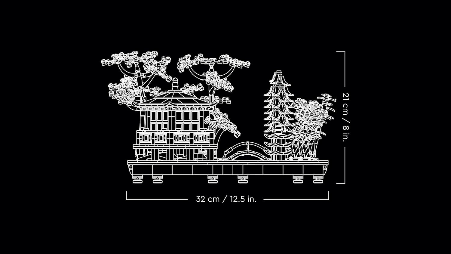 LEGO Icons Garten der Stille - Modell zum Bauen und Ausstellen - Japanische Oase mit Pavillon, Brücke, Koi-Karpfen, Lotusblumen, Bäumen - DIY Deko - Geschenk für Frauen und Männer - 10315