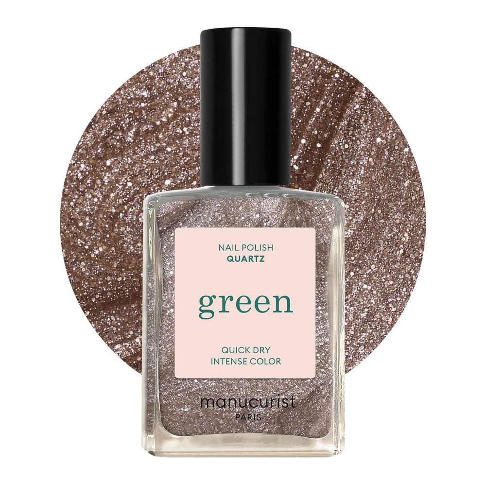 Manucurist Green - Oja Rosy Beige Shell Beige - Oja cu Uscare Rapidă - DIY Nails - Vegană 12-Free - Pe Bază de Plante - Oja - Fabricată în Franța