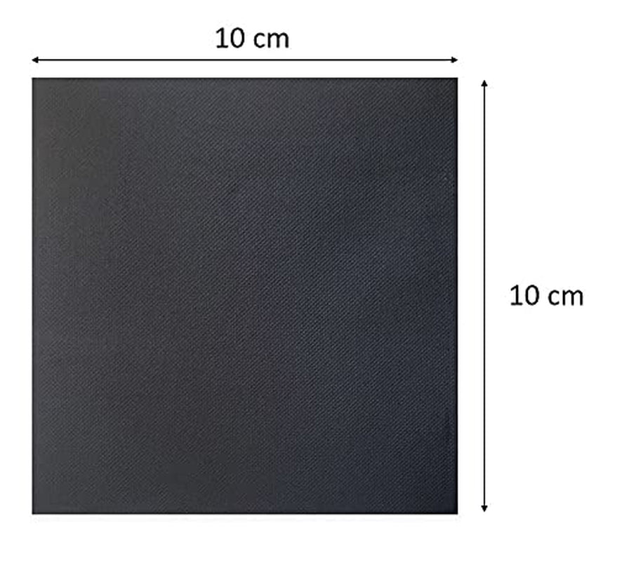 Saten Ser22104961 Coktail, șervețel 20 X 20, 2 straturi, 1/4 fold, 100 șervețele, Punta-Punta, negru