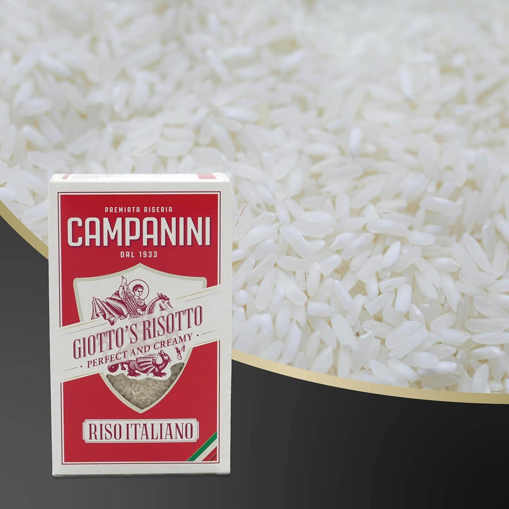Orez original pentru risotto | Orez Campanini pentru risotto | 1000g | din Italia | Risotto-uri și supe