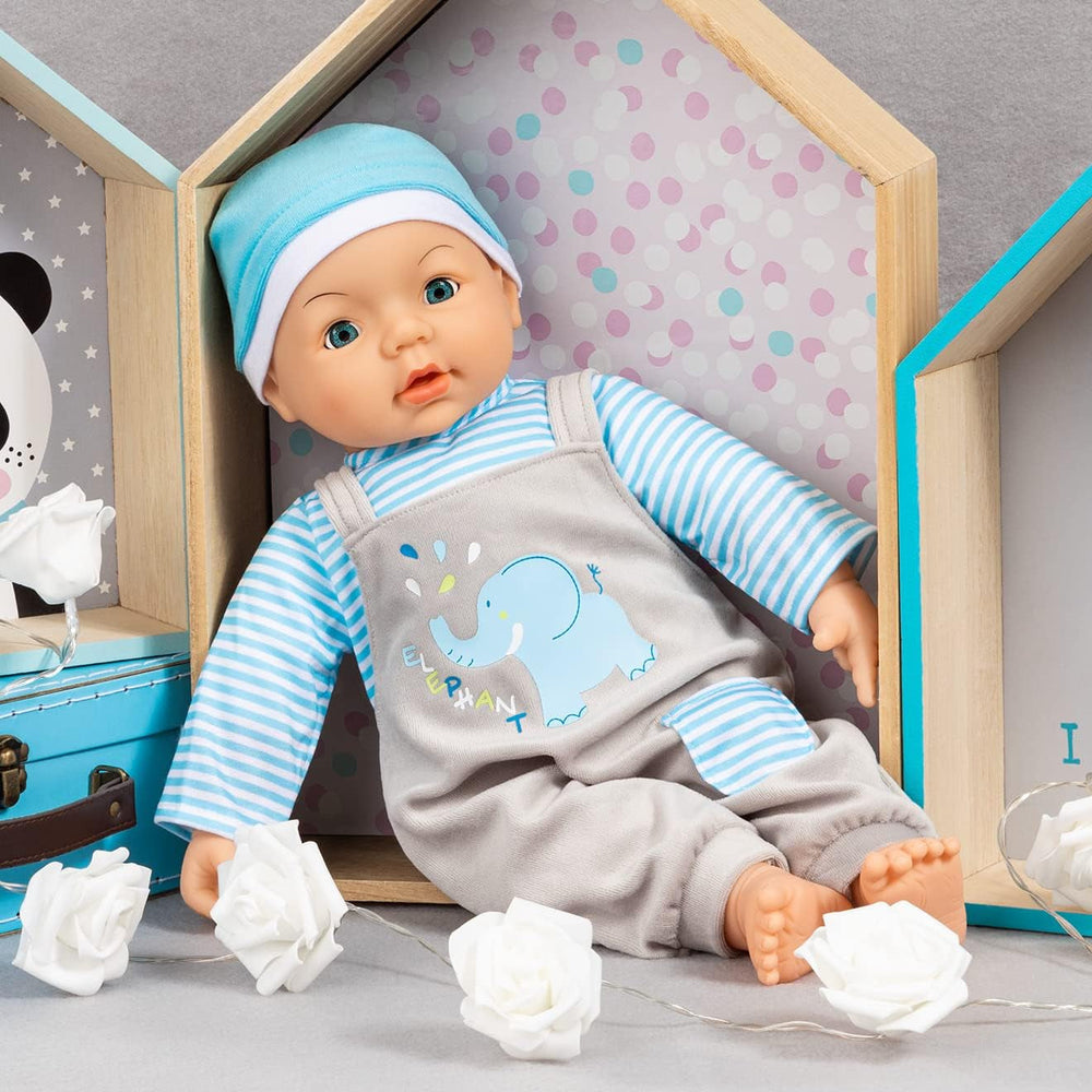 Bayer Design 84676AA Puppenkleidung, Puppenoutfit 40-46 cm, mehrteilige Puppenanziehsachen, Puppenzubehör
