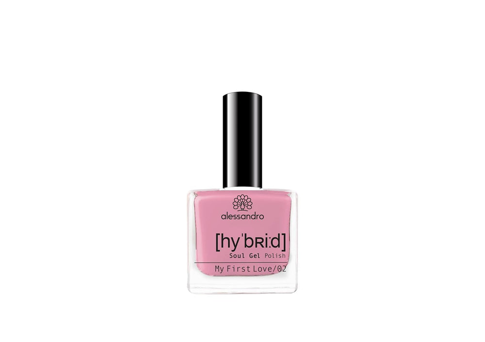 Oja HYBRID alessandro Pink Melon - nuanță vibrantă de roz cu particule fine de sclipici - Unghii perfecte în doar 3 pași, fără LED - rezistă până la 10 zile! 8 ml