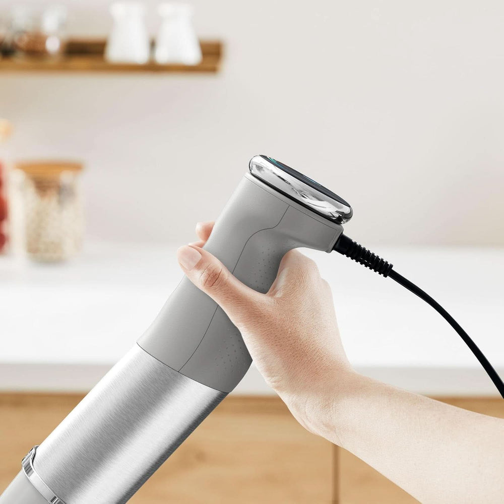 Tefal Quickchef+ 3-In-1 XL Stabmixer/Zerkleinerer/Schneebesen, 1000 W, Intuitive Geschwindigkeitsregelung, Turbo-Taste, Powelix-Messer-Technologie, Edelstahl, Grau, HB67MB30 Bucatarie Naty Shop