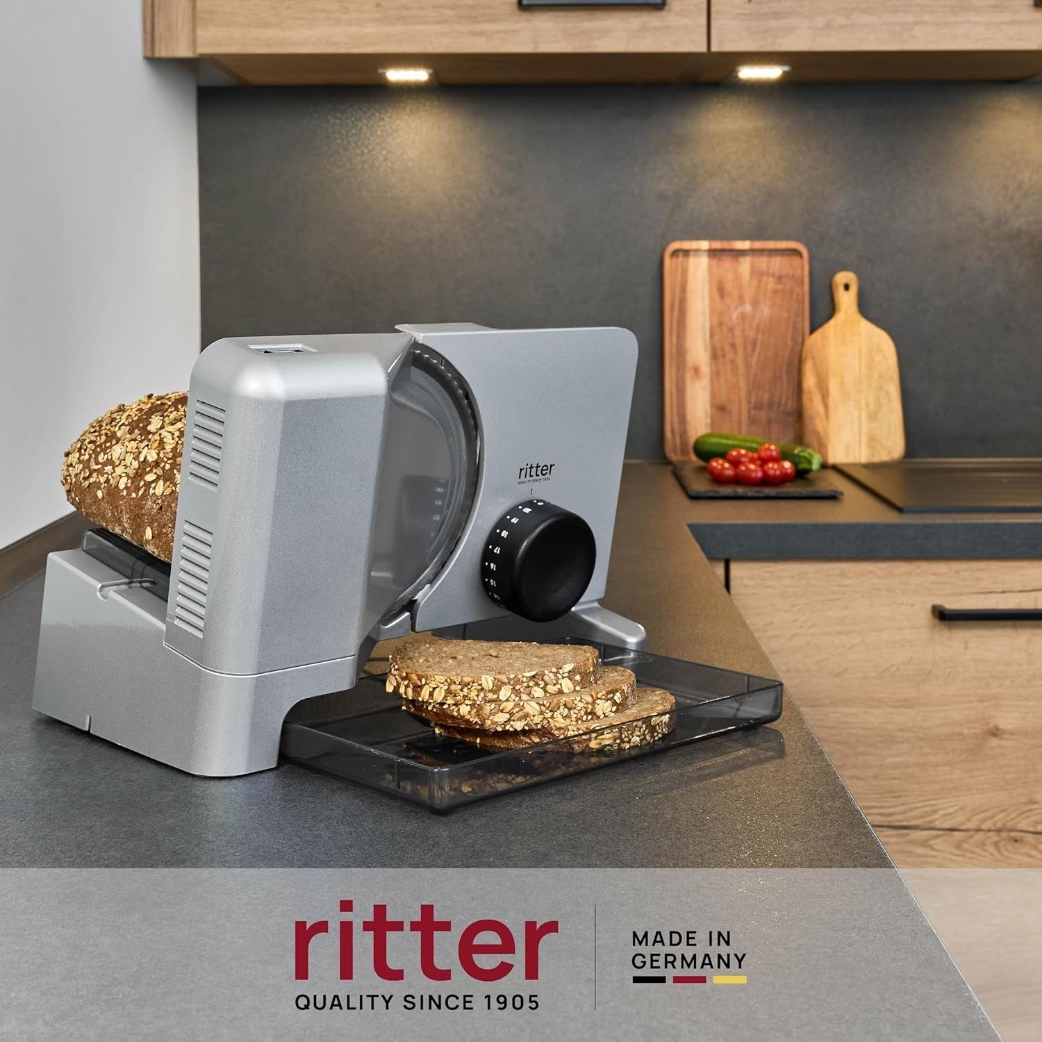 Ritter E 16 Duo plus Mașină electrică multifuncțională de feliat, fabricată în Germania Rasnite si Feliatoare Naty Shop
