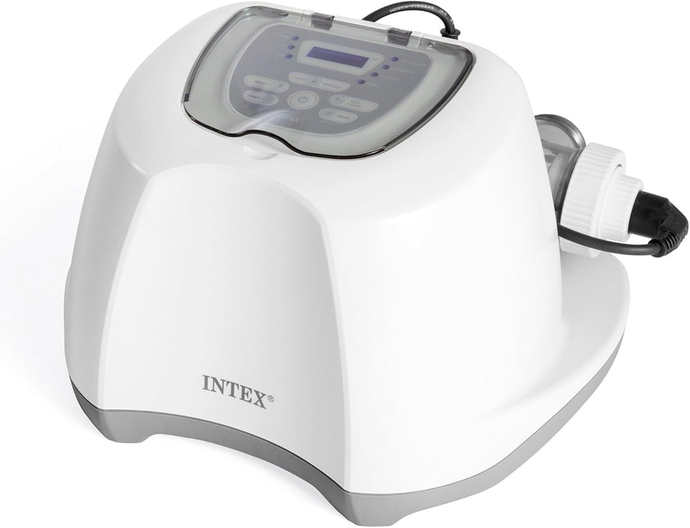 Intex 26670 – Sistem de filtrare cu apă sărată Krystal Clear, pentru pompă de filtrare 2650-12112 L/h, pentru piscine mici de până la 56800 L, plastic, alb