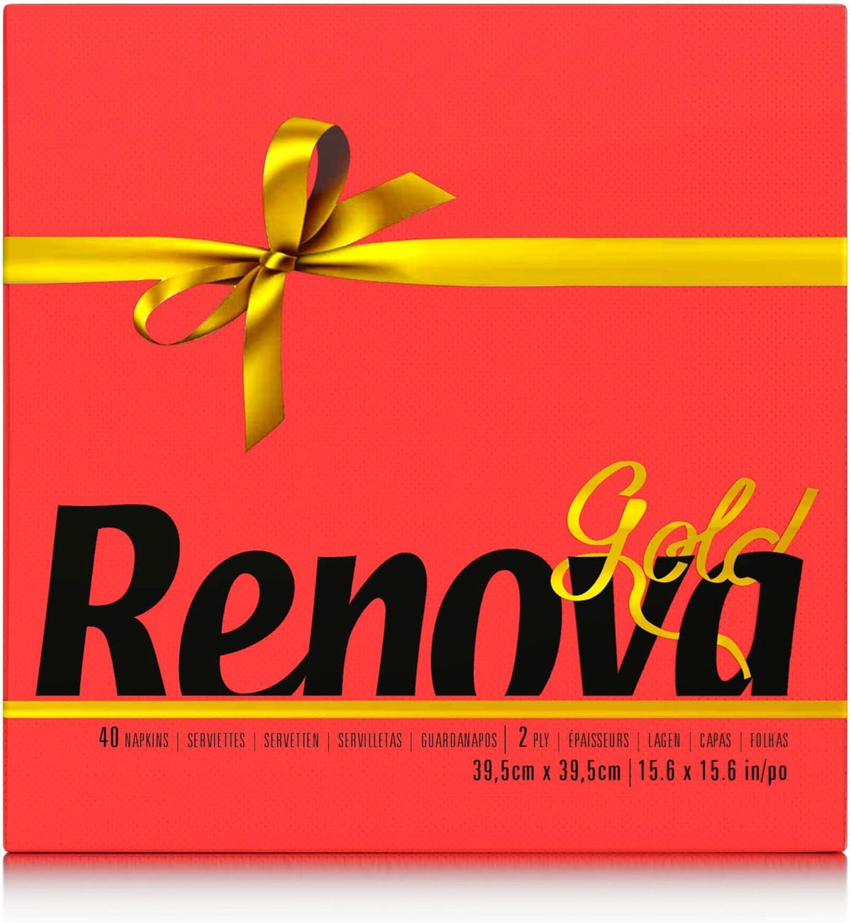 Șervețele de hârtie Renova roșu auriu - 40 de șervețele