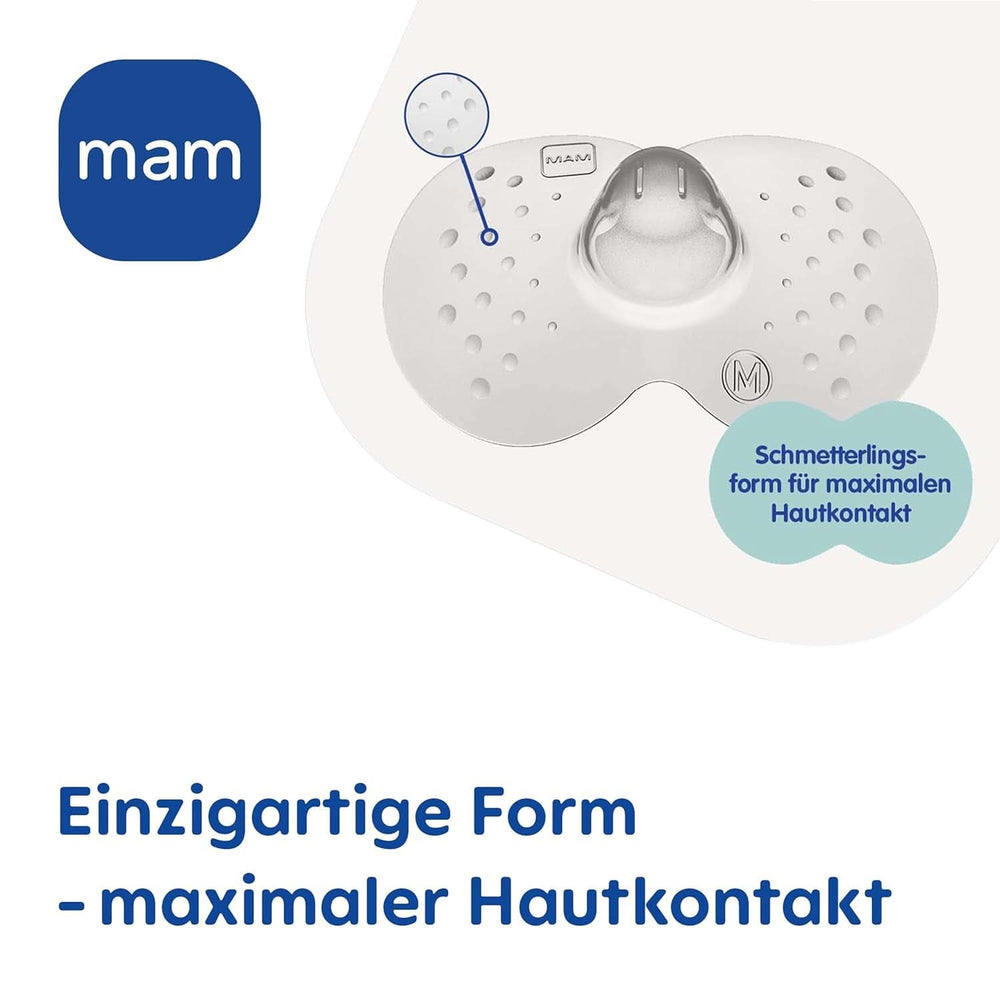MAM Stillhütchen Größe S (Ø 17 Mm) Im 2Er-Set, Extra Weiche Brusthütchen Zum Schutz Beim Stillen, Brustwarzenschutz Für Maximalen Hautkontakt Zwischen Mutter Und Kind Accesorii Hrana si Alaptare Bebe Naty Shop