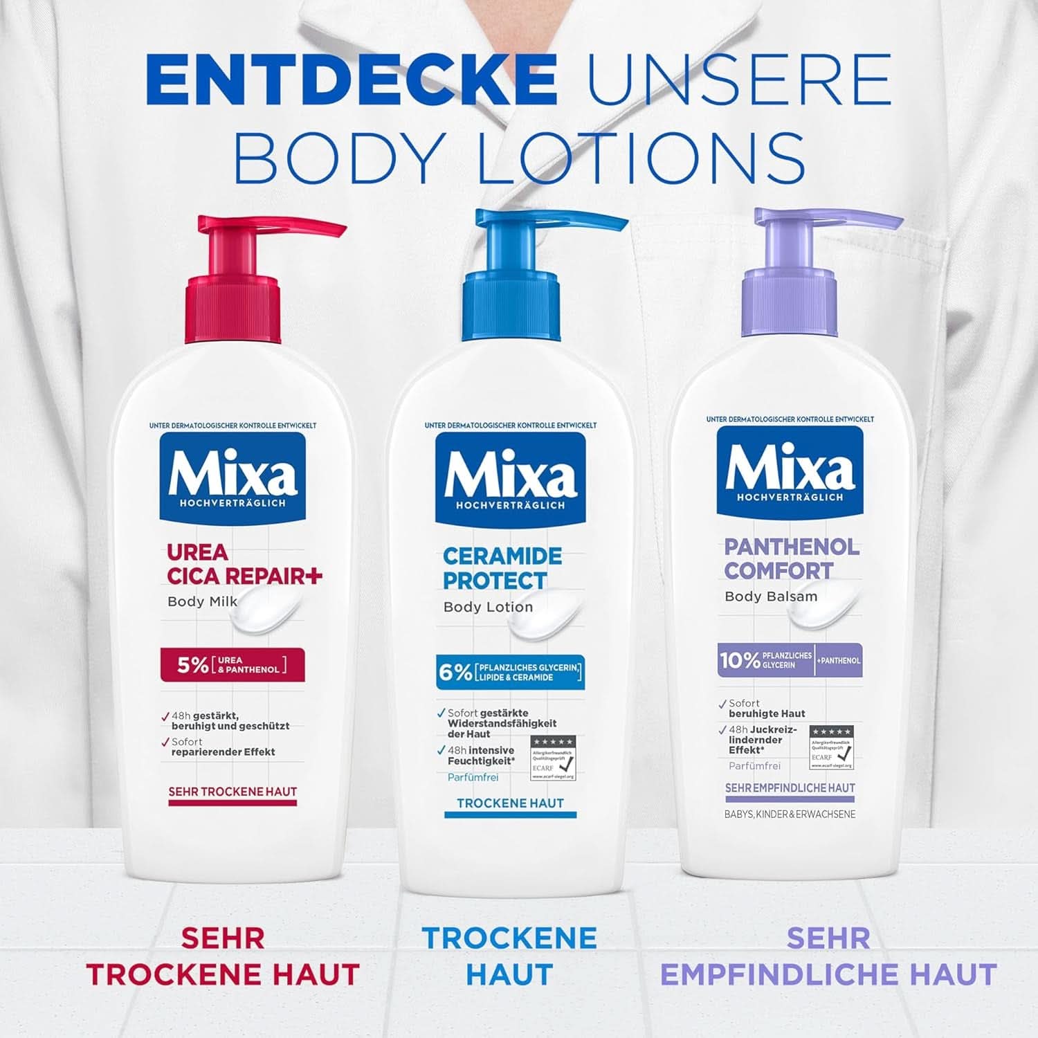 Loțiune de corp Mixa Panthenol, balsam pentru ameliorarea mâncărimilor și calmant, 250 ml Cosmetice si Infrumusetare Naty Shop