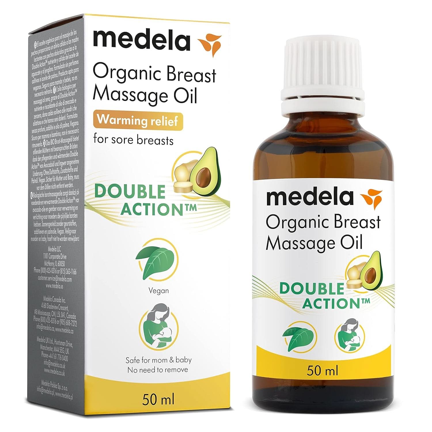 Medela Bio-Brustwarzenbalsm – Beruhigend Und Pflegend Für Stillende Mütter – Hergestellt Aus Natürlichen, Sicheren Inhaltsstoffen – Linderung Bei Beanspruchten Brustwarzen – Postpartum Essentials 40 G Accesorii Hrana si Alaptare Bebe Naty Shop Bio Brustmassageöl