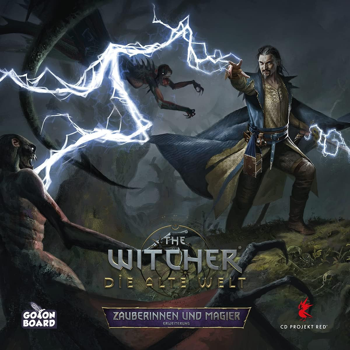 Go on Board, The Witcher: The Old World – Vrăjitoare și Vrăjitori, Expansiune, Joc pentru experți, Joc de societate, 1-5 jucători, Vârste 14+, 90-150 de minute, Germană