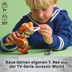LEGO Jurassic World Little Eatie: T.Rex, Bauspielzeug für Jungen und Mädchen ab 7 Jahren, Bauset mit Dinosaurier, Geschenk für Kinder, Modell mit beweglichem Maul, Kopf und Schwanz 76967